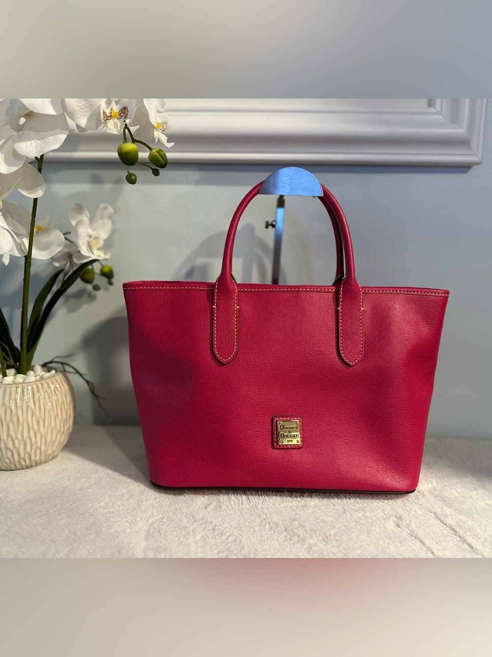 Dooney & Bourke Brielle Tote Bag in Fuchsia Pink EUC